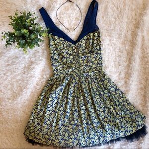 Free People Fit & Flare Floral Sundress size 4